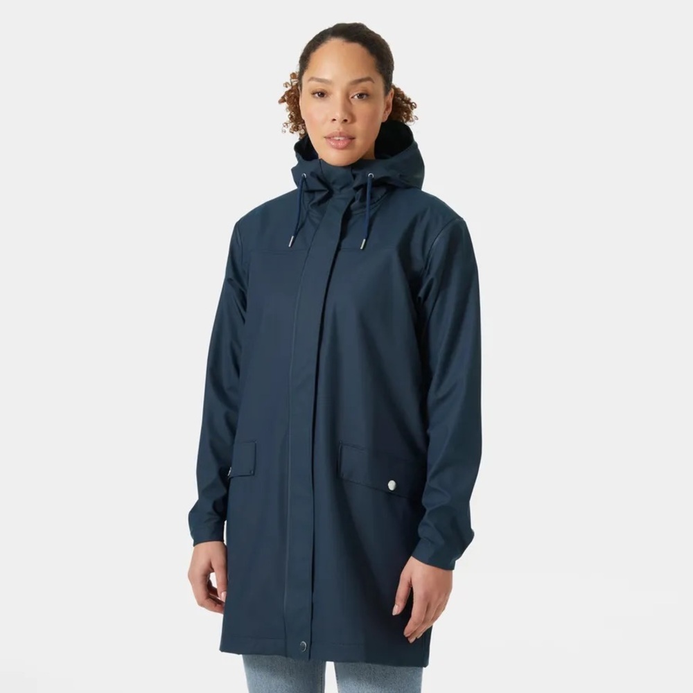 NWT Helly Hansen Women's Moss Raincoat Navy M
